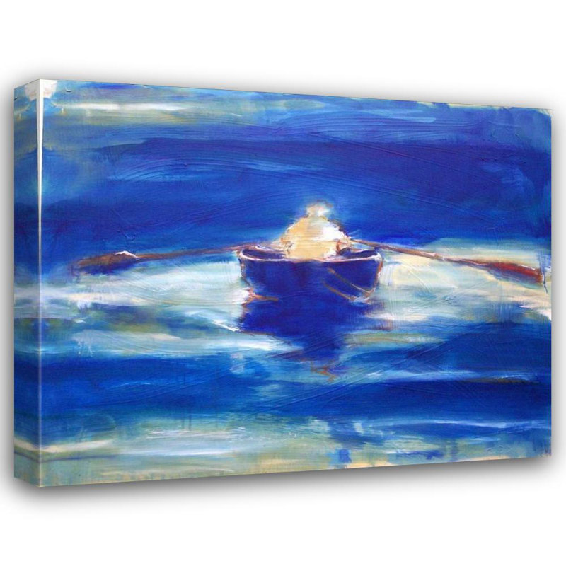 Art sur toile tendue à la galerie Longshore Tides, Hoffman, Kate: Rowing, H 28 po x l 34 po