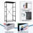 4 Drawer Dresser for Bedroom, Narrow Chest of Drawers, Wooden Top and Study Iron Frame 18"x37.5"-(WxH)