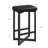 Modern Backless Counter Height Bar Stools Set – 24.6" Black PU Leather Upholstered Seat, Sturdy Metal Frame with Footrest – Versatile Seating for Kitchen, Dining Room or Home Bar, Black, 4PC