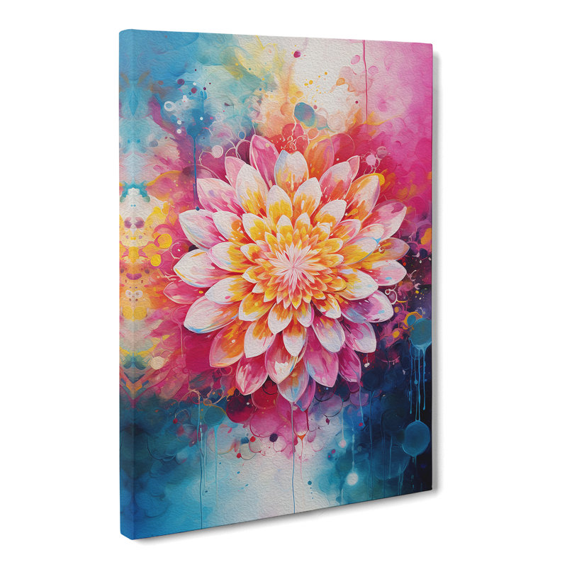 Mandala Gestural No.2 - Wrapped Canvas, 60cm H x 40cm W x 3cm D