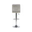 Greta Swivel Upholstered Adjustable Height Counter Stool with Metal Frame