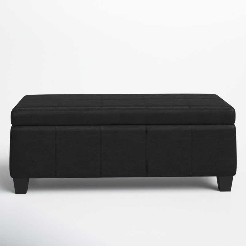 Banc de rangement Carnet, Noir