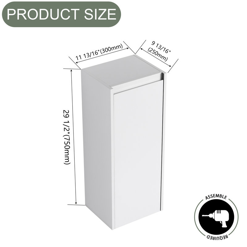 Dyce Bathroom Cabinet, White