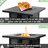28 - Inch Square Steel Fire Pit Table With 50000 , Wrapped Frame, Continuous Combustion, For Garden And Courtyard Propane Powered Weather , Ideal Outdoor Relax