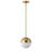 1-Light Gold Finished Bowl Dimmalbe Chicken Pendant Light Fixture