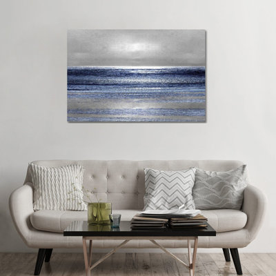 «Silver Seascape II» par Michelle Matthews - Impression sur toile