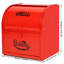 Bread Box, Metal Bread Box, 2 Layer Roll Top Bread Boxes, Stainless Steel Bread Storage, Kitchen Counter Bread Bin(Red)