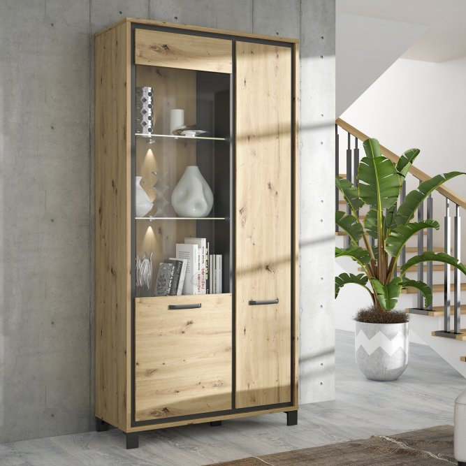 Cerallua Glass 102 cm W Display Cabinet