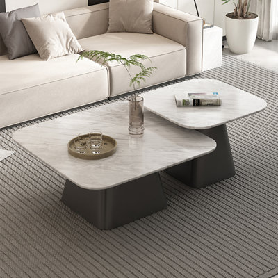 Table basse carrée en marbre