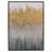 35"Lx1.5"Wx47"H, Hand-painted, Abstract Canvas with Gold Foil, Contemporary Wall Art, Crafted with Polyester Canvas and Fir Wood, Plastic Frame with Black Finish
