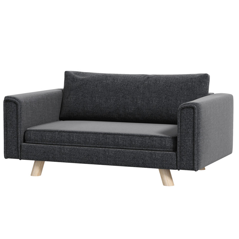 Matelas surélevé pour chien, dessous de lit, lavable, petit lit moyen gris, coussin confortable et amovible