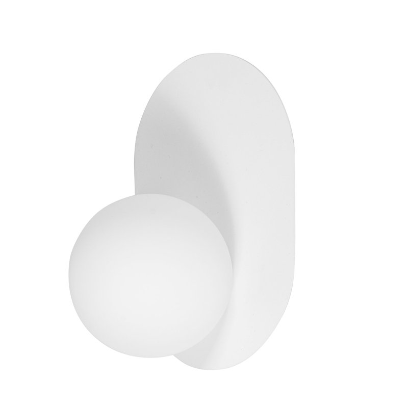 Burnie Flush Mounted Sconce, White