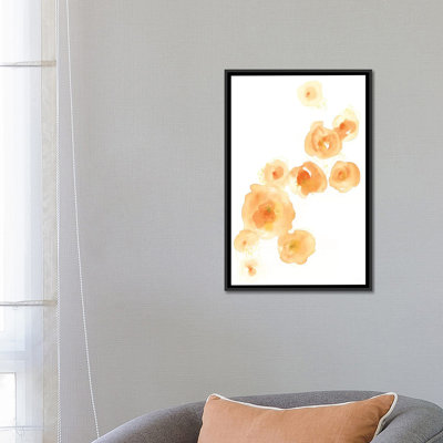 « chute de fleurs i », reproduction de peinture à l’aquarelle sur toile tendue