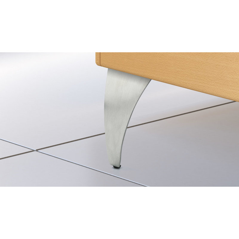 Pied de meuble en aluminium, Aluminium brossé