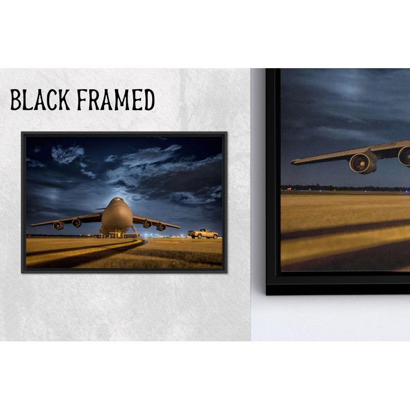 Toile imprimée: art mural en verre Lockheed - décor de l'aviation, 1P, 19,8 po de hauteur x 27,6 po de largeur