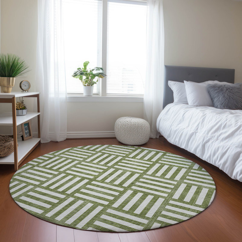 Tapis intérieur / extérieur Kinslee, Rond 8 pi