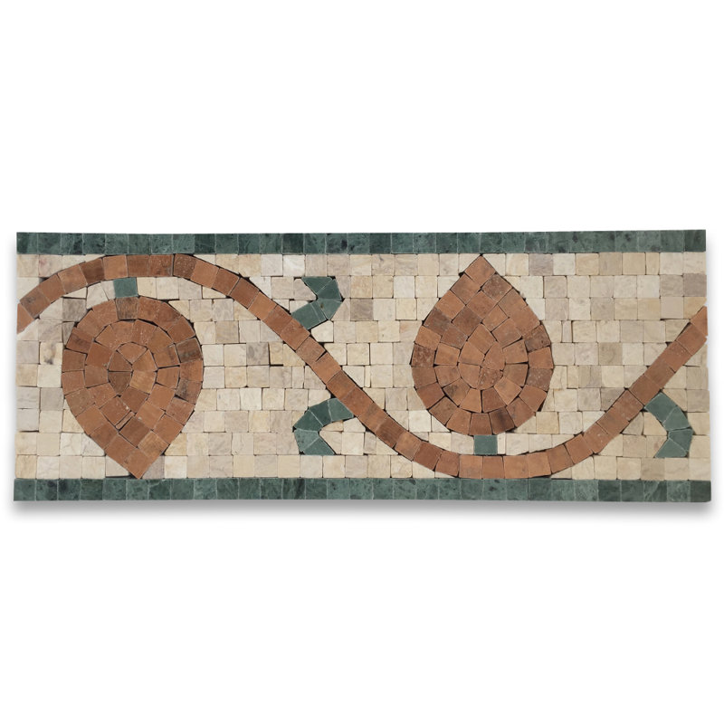 Carreau de mosaïque en bois pour mur et plancher en bois 4,7 "x 12"