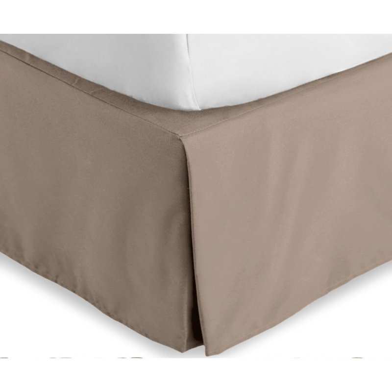 Jupe de lit en microfibre ultra-douce 15 pouces 15 pouces 1800
