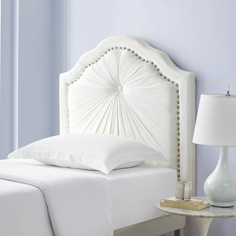 Tête de lit pliable Plush, Blanc