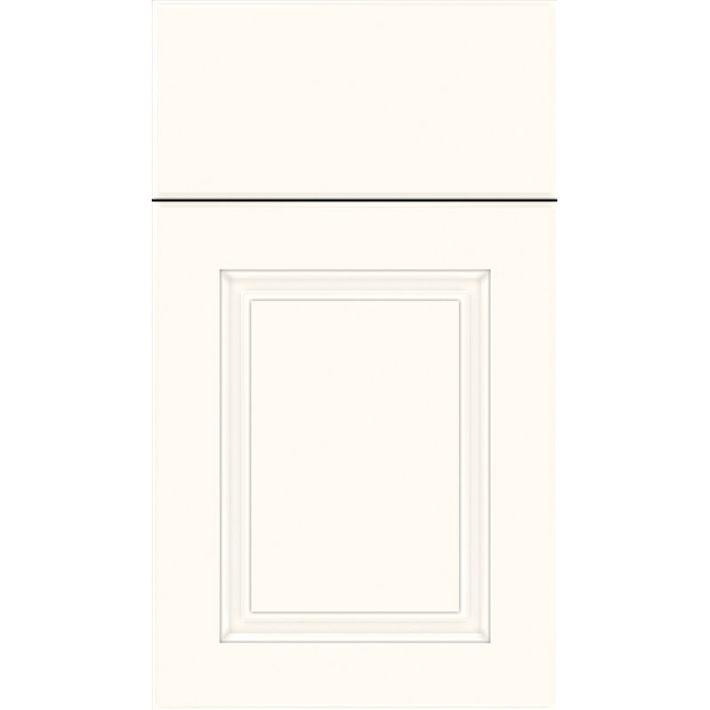 Échantillon de porte à accès complet Dwelling Allsbrook, Blanc satiné, Bois manufacturé (thermofoil)