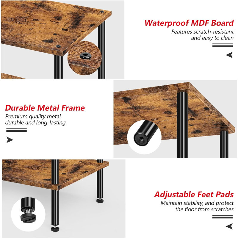 Contrell 32'' Console Table, Brown
