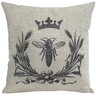 Linen Reversible Throw Pillow