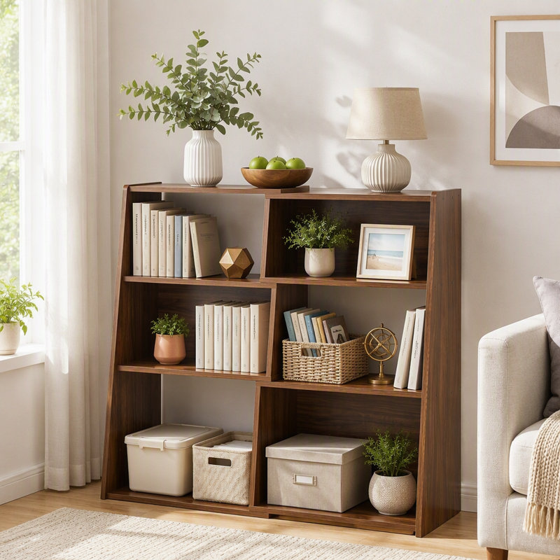 Bibliothèque extensible, bibliothèque convertible 3 en 1 pour petits espaces, étagère échelle à 3 niveaux pour salon, bureau, chambre