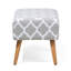 Elwyn 50cm Wide Rectangle Geometric Footstool Ottoman