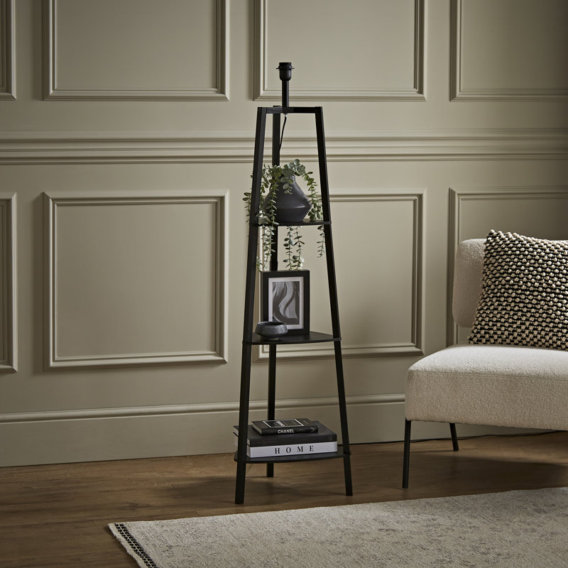 Aidrianna 138cm Tripod Floor Lamp, Matte Black