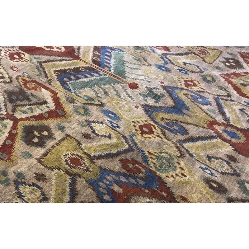 Hand-Knotted High-Quality Brown Area Rug