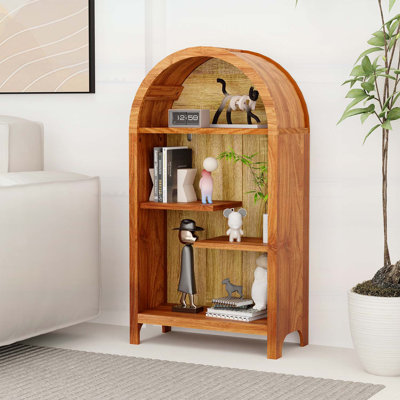 4-Tier Arched Top Open Storage Cabinet