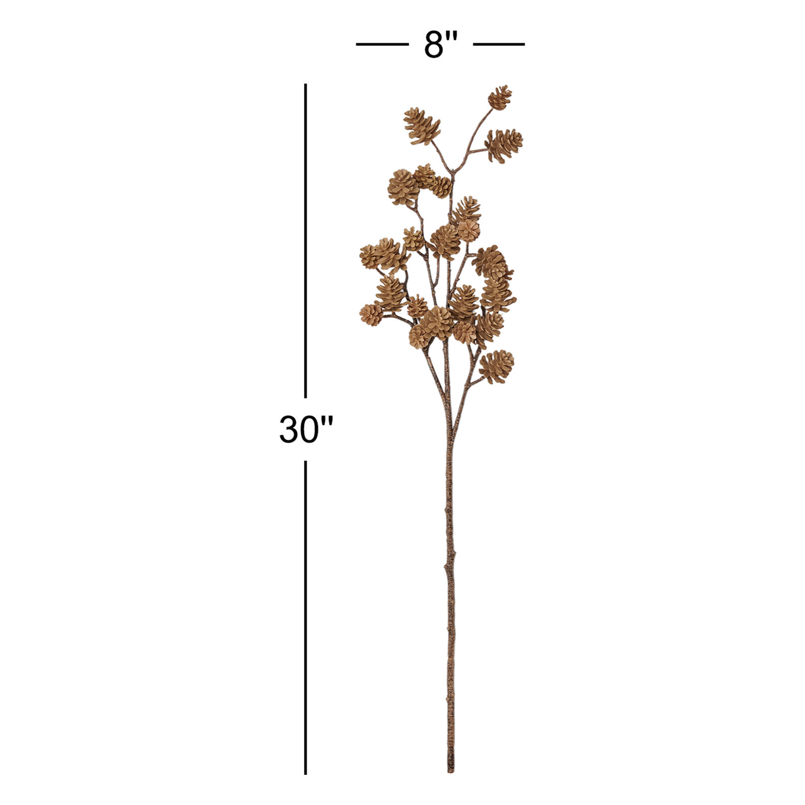 Pine Cone Floral Stems
