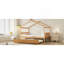 Lit en bois avec lit gigogne simple-887574705