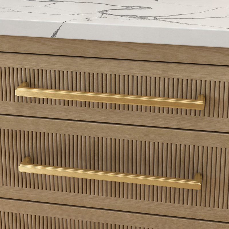 4429 Raised Appliance Pull, Satin Brass