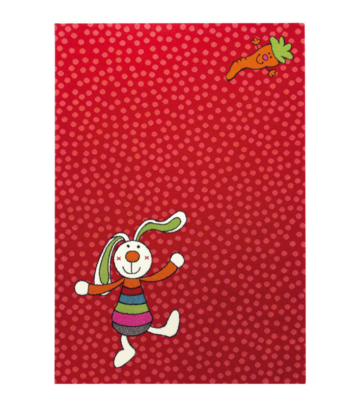Rainbow Rabbit Hand Woven Area Rug, Rectangular 120 x 170cm