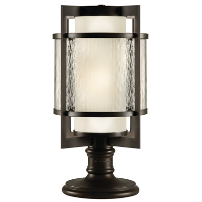 Singapore Moderne Hammered Pier Mount Light
