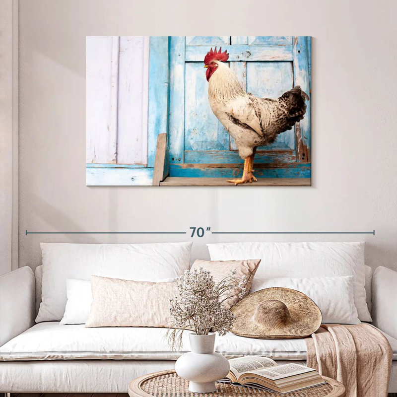 Coq domestique Crowle, H 30 po x l 45 po