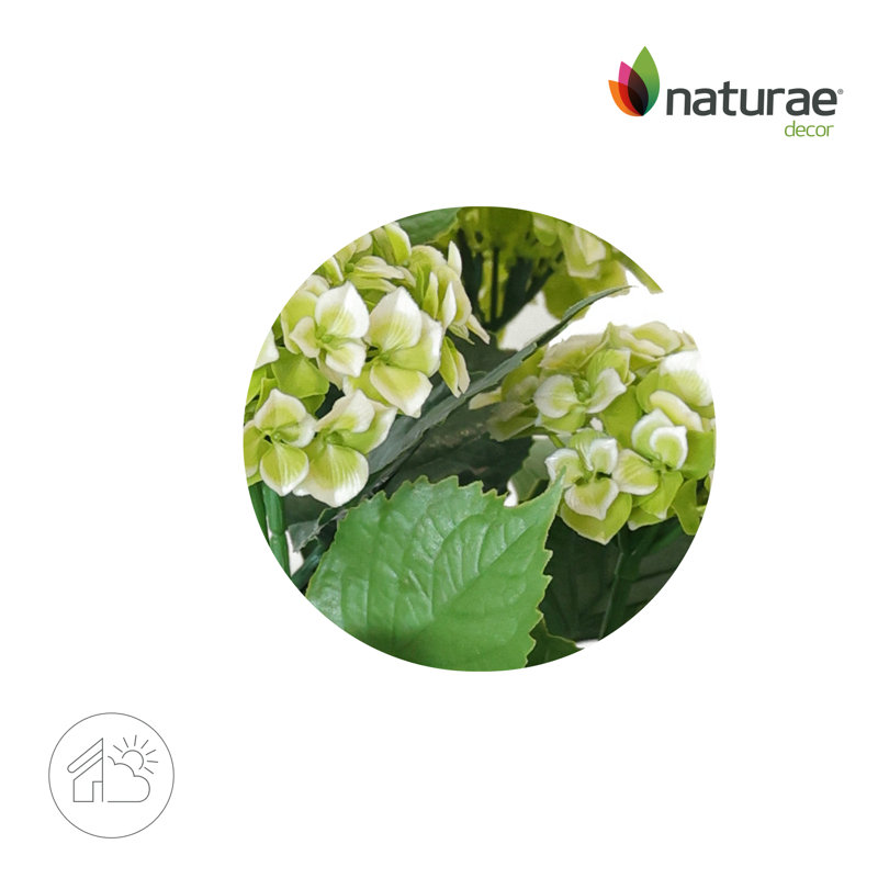 Artificial White Hydrangea 24-in