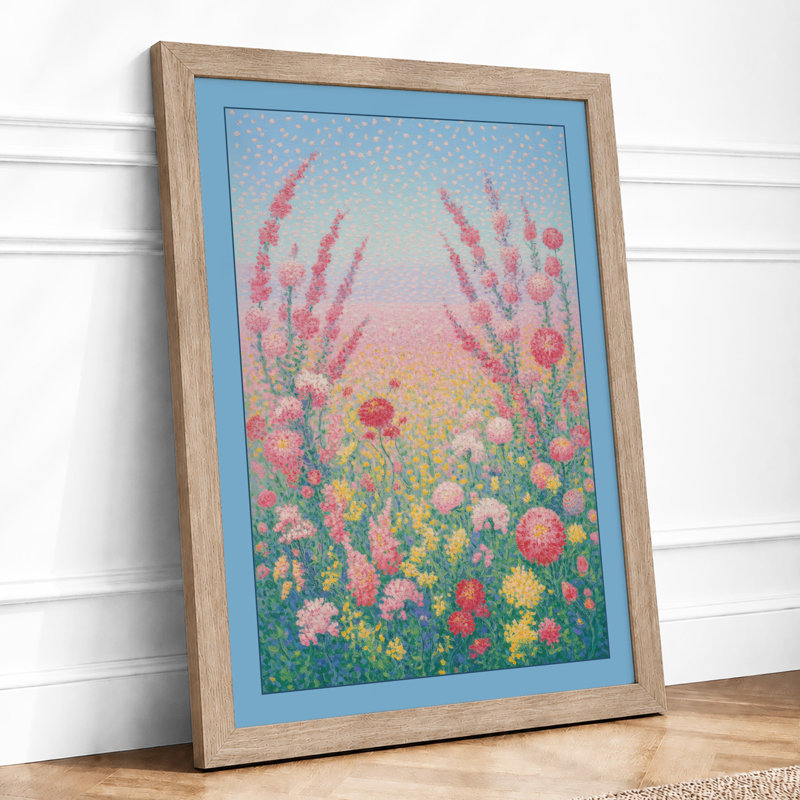 Wildflower Meadow Botanical - Print, A2 - 59.4 x 42.0 cm, Oak