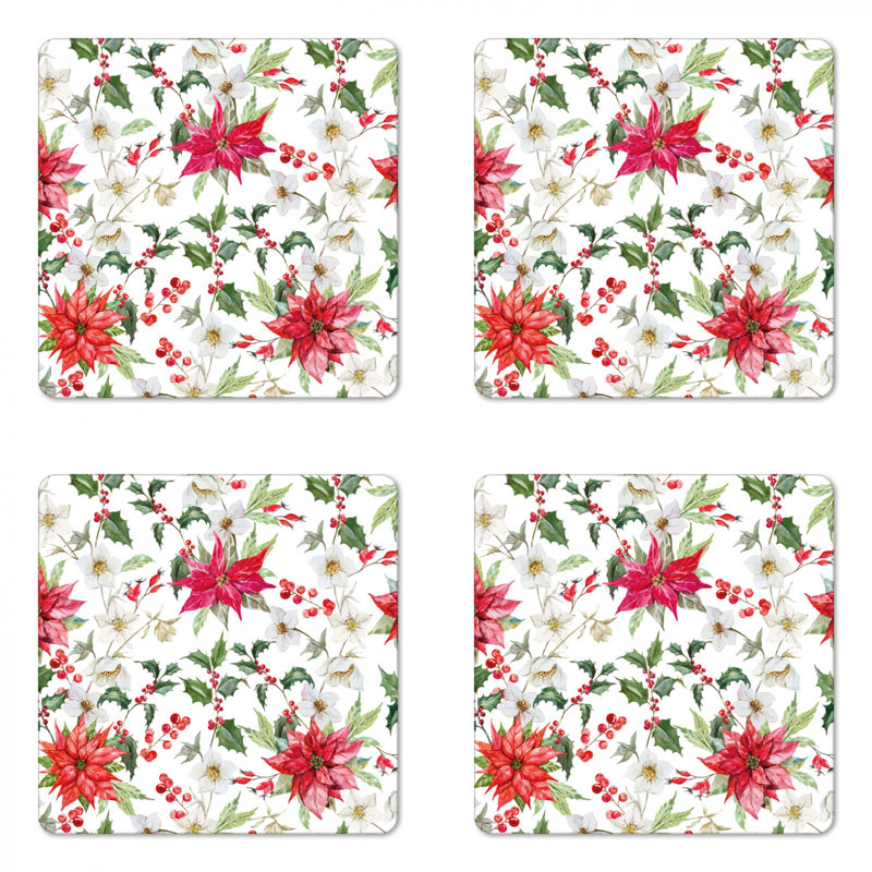 Sous-verre floral