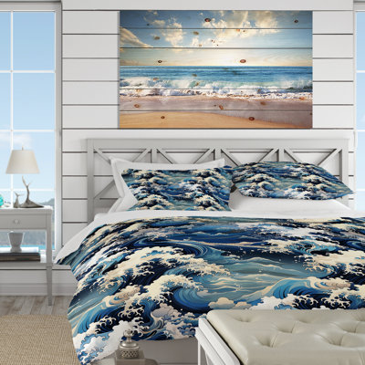 Ensemble de housse de couette Hokusai Waves