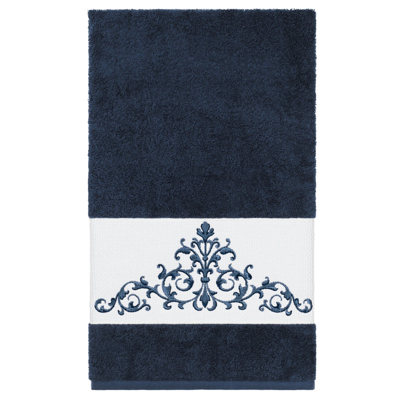 Serviette de bain Garold, Bleu minuit