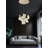 6-light Led Integrated Acrylic Leaf Chandelier - Multi-light Cascade Design