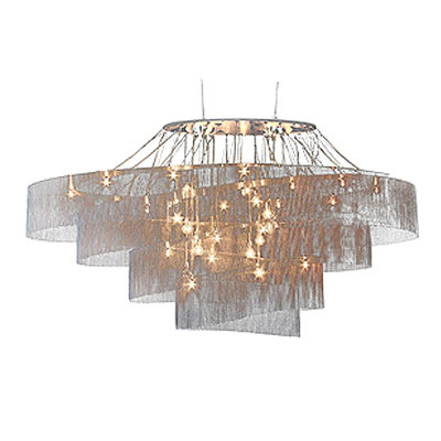 Lustre elliptique ovale en spirale ovale en laiton massif