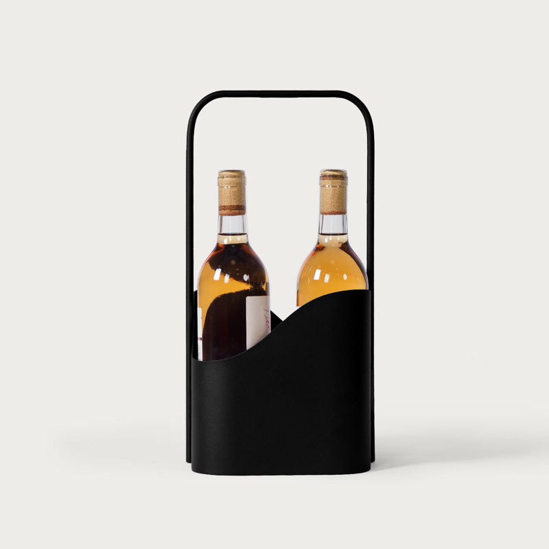 Organisateur de vin et verre Verser, Noir