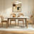 6 - Person White Rectangular Sintered Stone Stone Tabletop Dining Table Set-39624282-39624283
