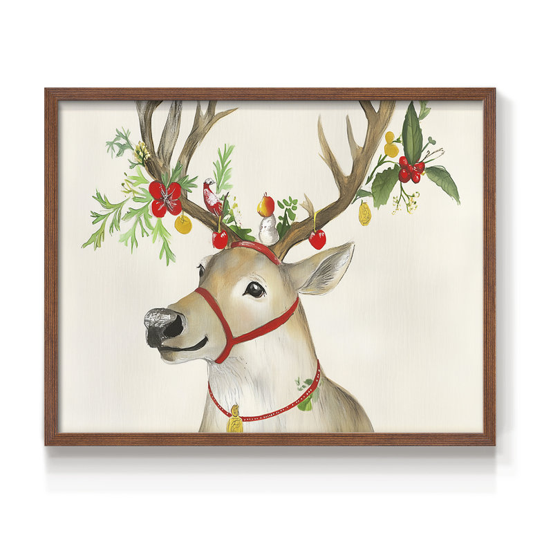 «Chirstmas Art» - Reproduction encadrée, H 8 po x l 10 po, Noyer