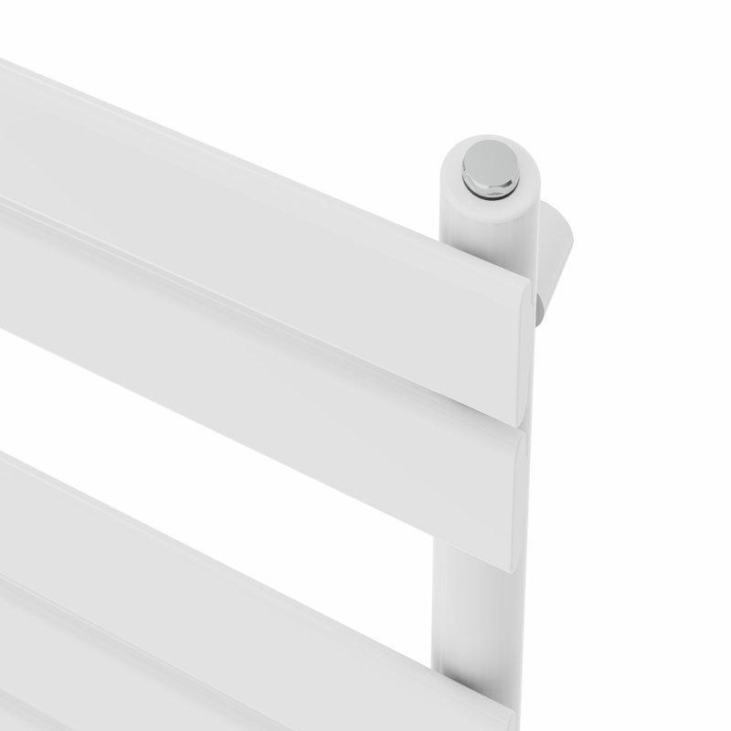 Burson Flat Panel Towel Rail Heated Towel Rails, White, 180cm H x 45cm W x 6.2cm D