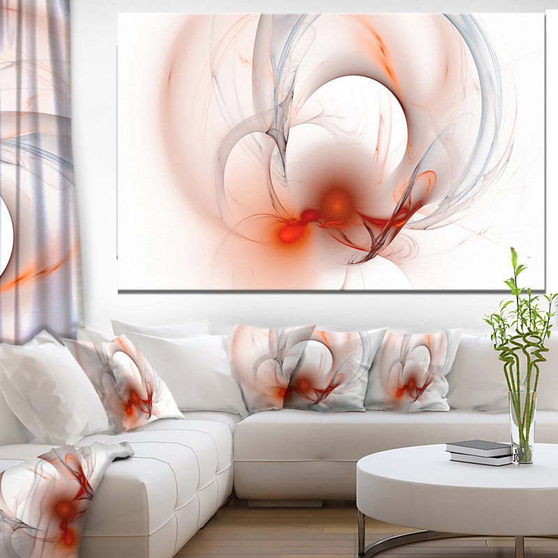 «Red Fractal Galactic Nebula», impression sur toile tendue, H 40 po x l 60 po x p 1,5 po