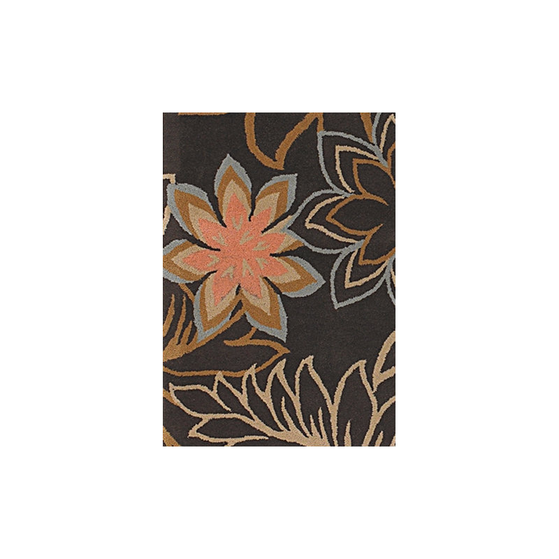 Wool Floral Indoor Rug, Rectangle 7'9" x 10'6"